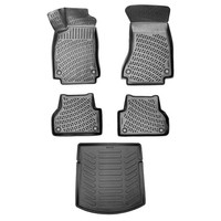 3D Auto Gummimatten & Kofferraumwanne Set FüR Audi A4 S4 RS4 B9 Baujahr Ab 2015