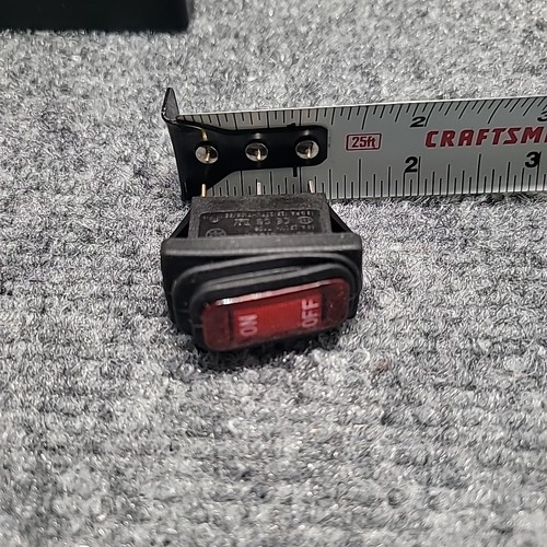 Lot of 3 Lighted On/Off Switch KCD-1 Siber 16A 250V Waterproof 3 Prong ...