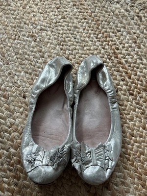 BLOCH DAMEN ECHTLEDER BALLERINAS FLATS GOLD GR. 38 gerne getragen