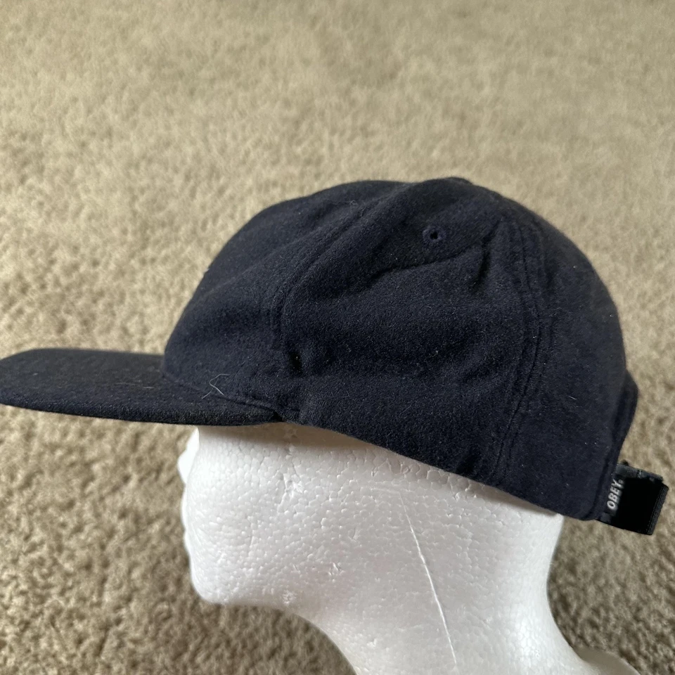 Obey 帽子带背羊毛刺绣滑板街头服饰男式 — 第 2/4 张图片