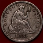 1856-P Seated Liberty Quarter — photo from another recent sale