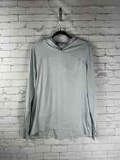 Old Navy Active Go-Dry Semi-Fitted Hoodie Women s Gray Training Pullover L