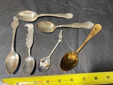 1901 Pan American games spoon with Encampment GAR New Orleans Newark spoon lot
