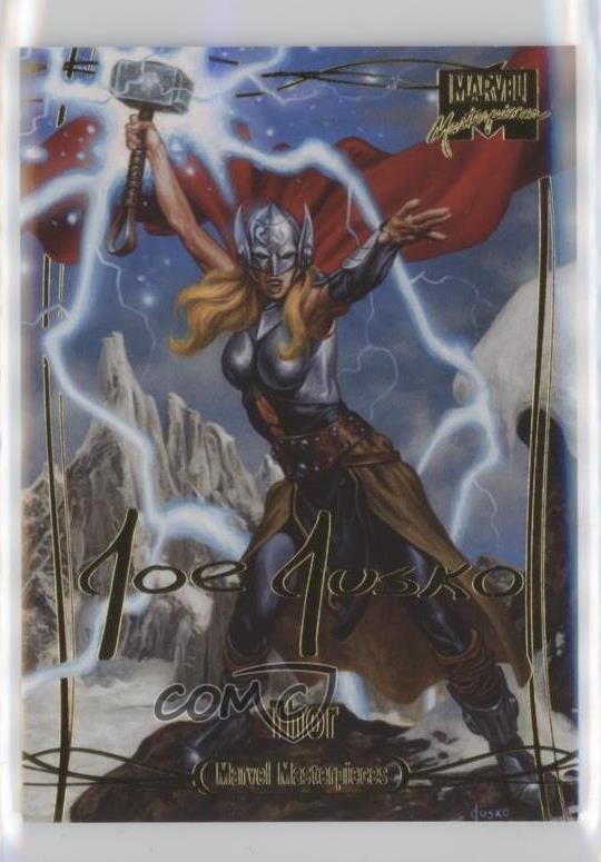 2016 Upper Deck Marvel Masterpieces Gold Foil Signature Series Level 2 Thor 07hl