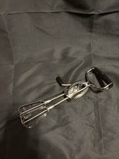 Vintage EKCO BEST Egg Beater Manual Crank Hand Mixer Blender Stainless Steel USA