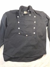 Scully Men's XL Black Victorian Edwardian Western Bib Shirt