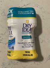 Dry Idea Advanced Dry Deodorant Antiperspirant Roll-On Unscented 2-Pack Hypoalle