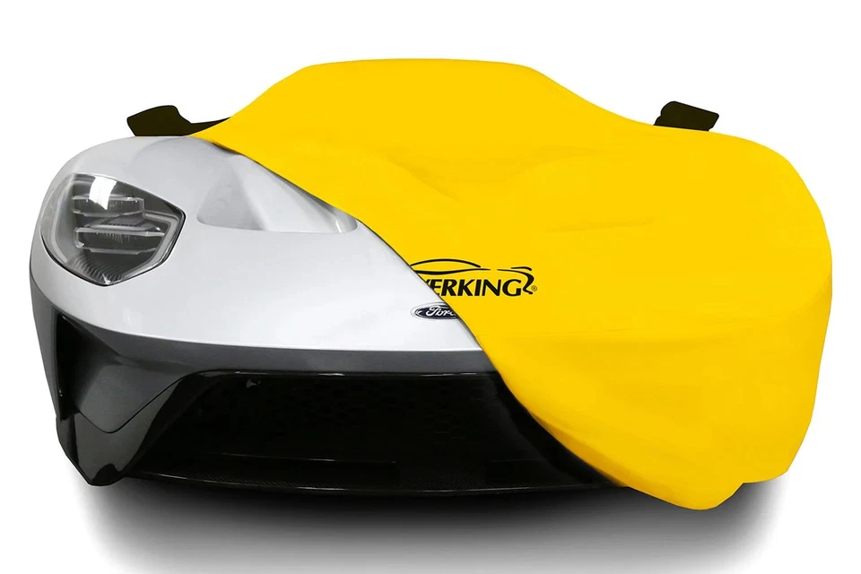 For Ferrari 599 GTB 07-10 Car Cover Satin Stretch Indoor Velocity Yellow Custom - Изображение 4 из 4