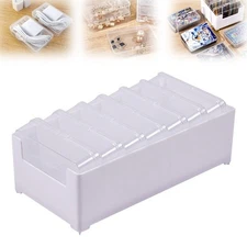 7 Grid Cable Organizer Storage Box, Desktop Cable Management Box