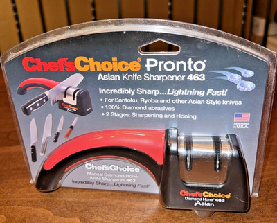 Chefs Choice Pronto Asian Knife Sharpener Diamond Hone for Santoku NEW Model 463