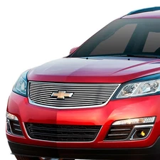 For Chevy Traverse 13-17 Main Grille 1-Pc Silver Hairline 8x6 mm Horizontal