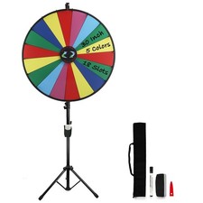 iElyiEsy 30" Prize Wheel with Folding Tripod Floor Stand Height Adjustable 18...