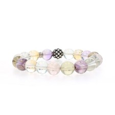 Lagos Maya Quartz Stretch Bead Bracelet - Sterling Silver 925 Round