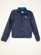 Abercrombie Kids Navy Lightweight Zip Front Windbreaker Jacket XL Youth