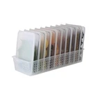 Silicook Refrigerator Food Storage Flat Containers(600ml x10) with Tray BPA Free