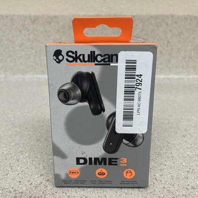 Skullcandy S2DCW-R740 Dime 3 True Wireless Black Earbuds Rapid Charge Brand New
