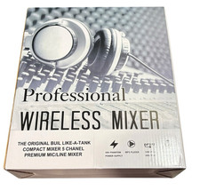 Professional Audio Mixer With Dual Wireless Microphone - Sound Board Console