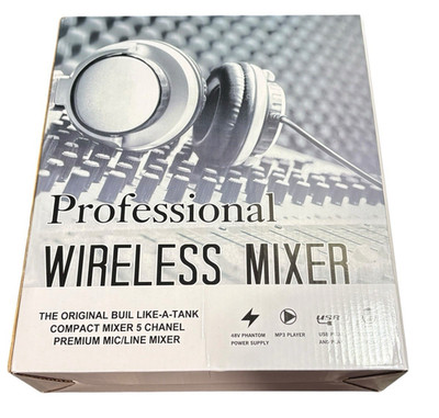 Professional Audio Mixer With Dual Wireless Microphone - Sound Board Console