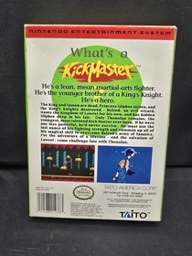 Kick Master Kickmaster for NES Nintendo Complete CIB Box Manual Inserts Tested 