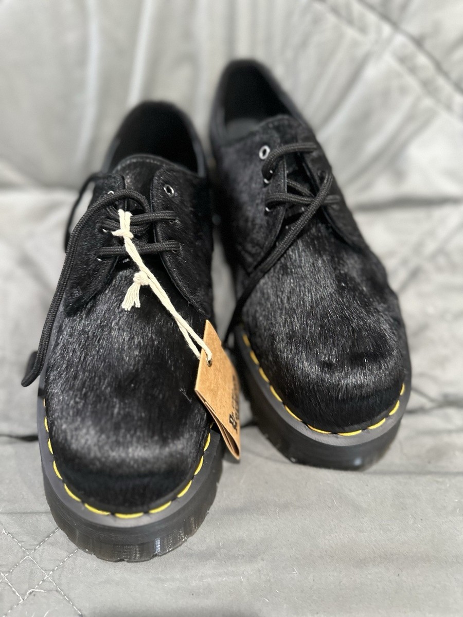 靴 Dr.Martens 1461QUAD DR. MARTENS 1461 QUAD PLATFORM DERBY WOMEN'S SHOES BLACK