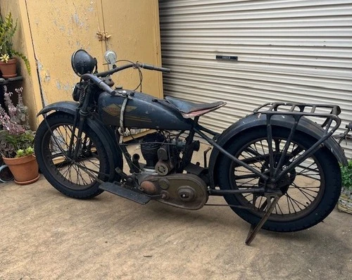 original vintage HARLEY DAVIDSON 1926 Model B 350cc side valve PUP MOTORCYCLE
