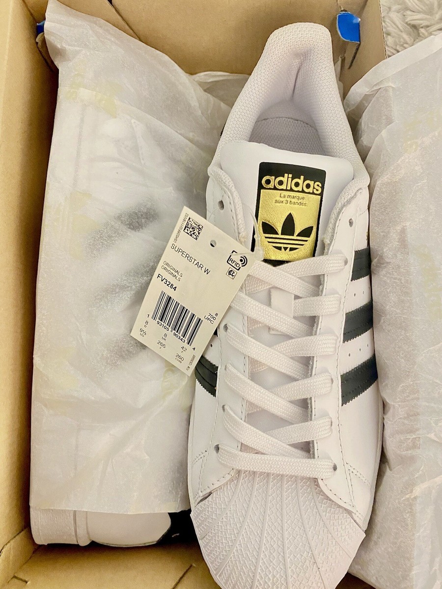 Size 9.5 - adidas Superstar White Black - FV3284 | eBay