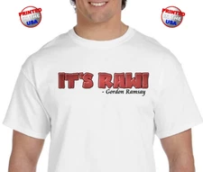 Next Level  Chef It's RAW Gordon Ramsay  Hell's Kitchen British T-Shirt Sm-2X