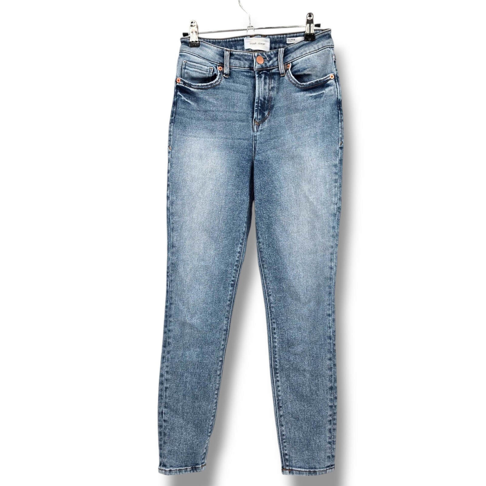Dear John Olivia Skinny Jeans High Rise Denim Light Wash Women's Size 27