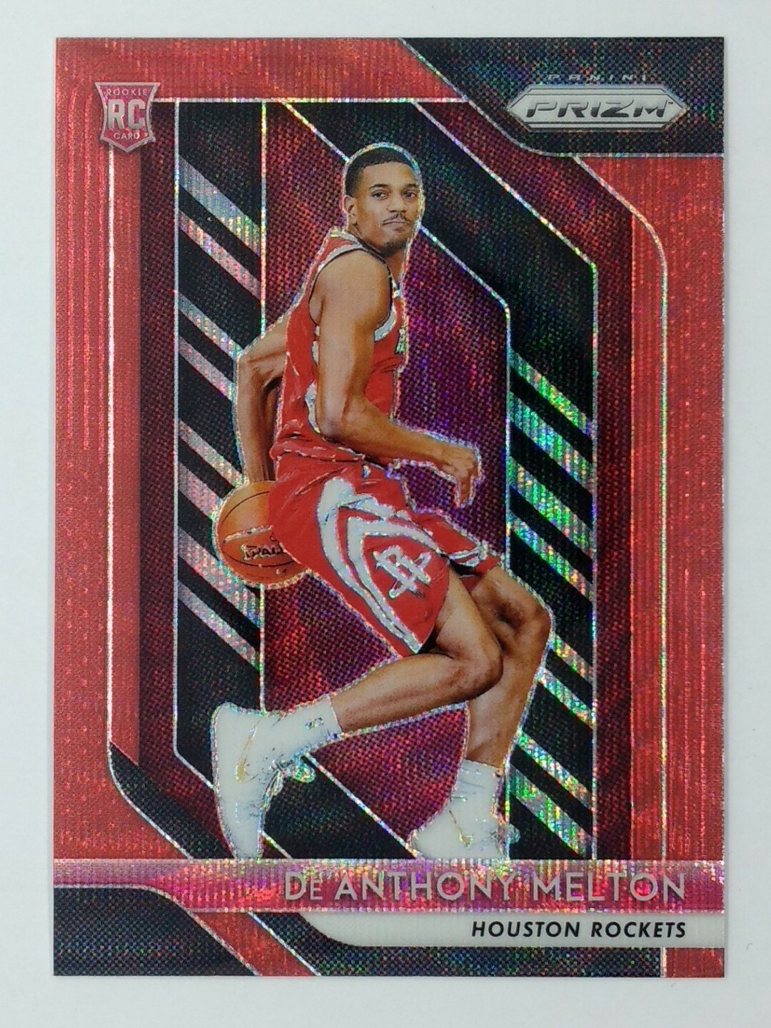 2018-19 Panini Prizm Ruby Wave De'Anthony Melton Rookie RC #4, Houston Rockets