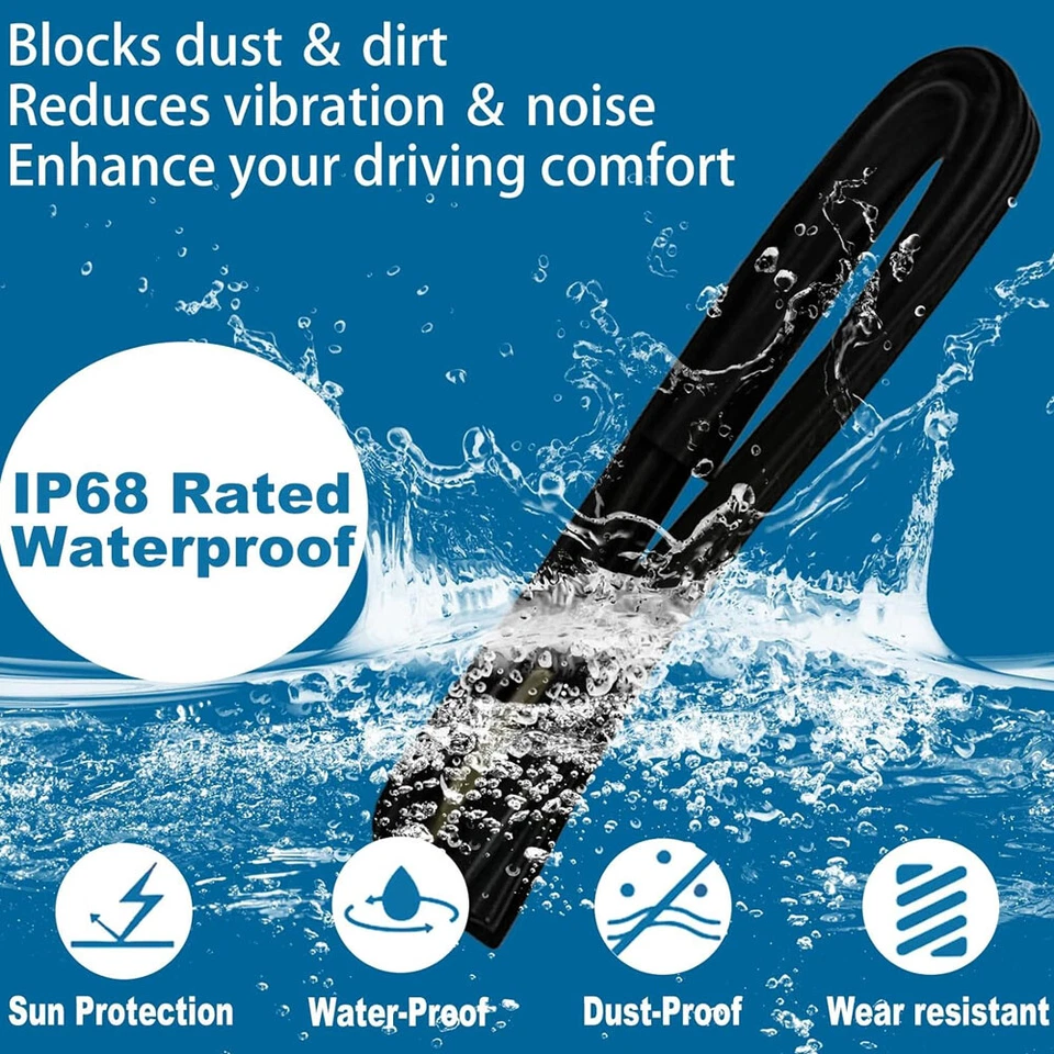 Juego completo de sellos de resistencia para ventana de puerta para Chevy GMC C10/K10 1985-1991 Foto 3 de 4