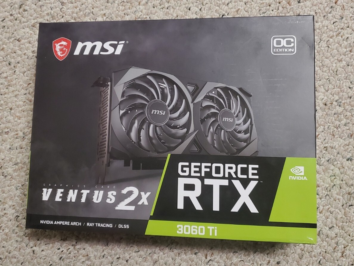 Non LHR MSI GeForce RTX 3060 Ti VENTUS 2X OC Graphics Card Non LHR MSI GeForce RTX 3060 Ti VENTUS 2X OC Graphics Card