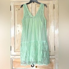 URBAN OUTFITTERS-Staring at the Stars-LACE TEAL MINI DRESS