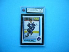 1986/87 O-PEE-CHEE NHL HOCKEY CARD #174 RUSS COURTNALL ROOKIE KSA 7.5 NM+ OPC