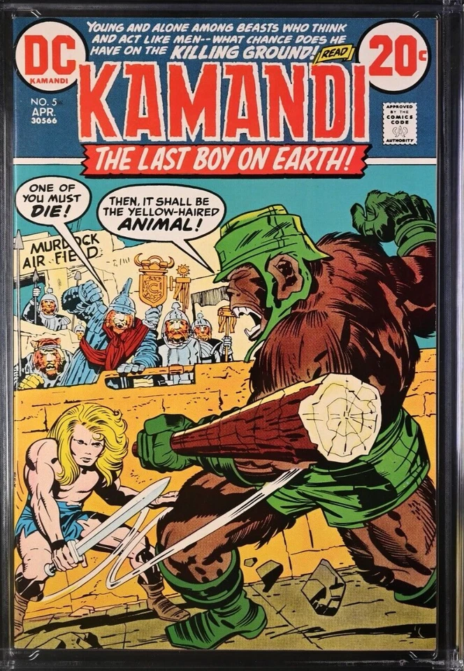Kamandi, el último niño en la Tierra #5 (DC, 1977) CGC 9.8 Jack Kirby 1ª aplicación. Flor Foto 4 de 4