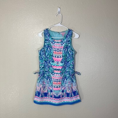 LILLY PULITZER Romper 0 Feel The Beat Elephant Pink Blue Donna Colorful Beachy