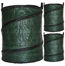 Image of Garden Compost Bag Large Reusable Home Composting Collapsible Pop-Up 90L x 3