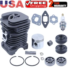 Fit McCulloch MAC CAT 335 338 435 438 440 Cylinder Piston Crank Bearing Seal Kit