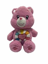 Care Bears 2016 Pink Hopeful Heart Bear 14  Plush Stuffed Teddy
