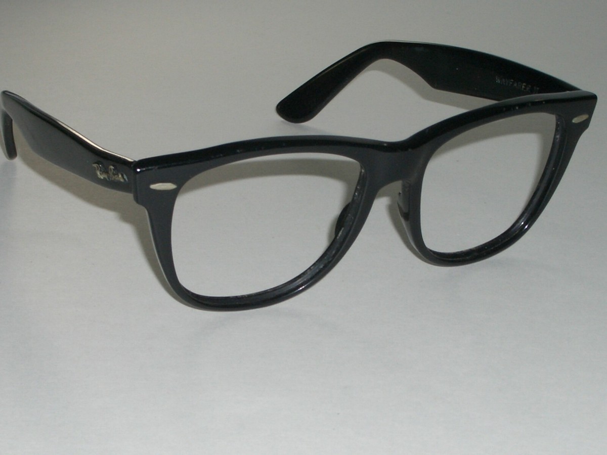 VINTAGE B&L RAY-BAN L1724 BLACK EBONY WAYFARER II SUNGLASSES