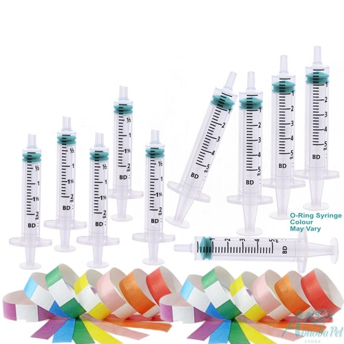Puppy Dog Kitten Sterile 10 Feeding milk Syringe Set Whelping ID band
