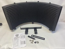 Rockville ROCKSHIELD 3 Large Studio Mic Isolation Shield w/Sound Dampening Foam