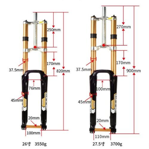 Fourche Suspendue Zoom VAXA 595S 100 Mm - Noire - 26 Pouces - Pivot 1 1/8 - Occasion