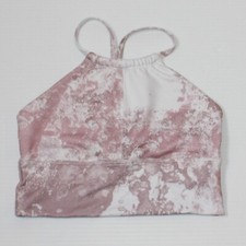 Jo Jax Dancewear Girl's Eclipse Crop Top in Color Pink Champagne size Youth L