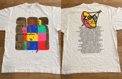 U2 Zoo TV Outside Broadcast Tour T shirt Full Size S-5XL