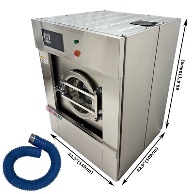 #ad 220V 1PH Automatic Laundry Washing Machine Commercial Washer WASHSPIN 15kg $5572.44