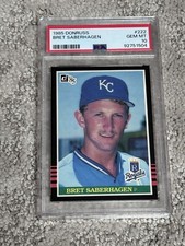 PSA 10 GEM BASEBALL CARD 1985 DONRUSS LOW POP BRET SABERHAGEN ROOKIE KC ROYALS