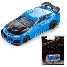 AFX 22079 Chevy's 2021 ZL1 Camaro 1LE Rapid Blue HO Scale Slot Car