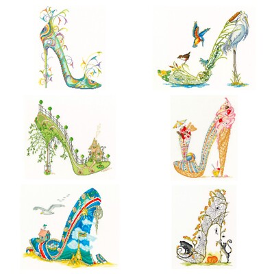 Bothy Fäden ~ gezählte Kreuzstich-Sets ~ Schuhe ~ Sally King ~ XSK 