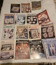VTG Lot Of 15 Leisure Arts Leaflets Includes 6 Plastic Canvas  Others READ