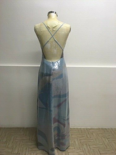 Emilio Pucci original silk sequin long dress / silk sequin long dress - Picture 2 of 8